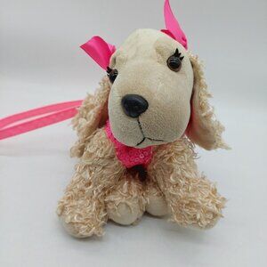 Poochie & Co Pink Sequin Kids Dog Puppy Purse Cocker Spaniel Collar 10"